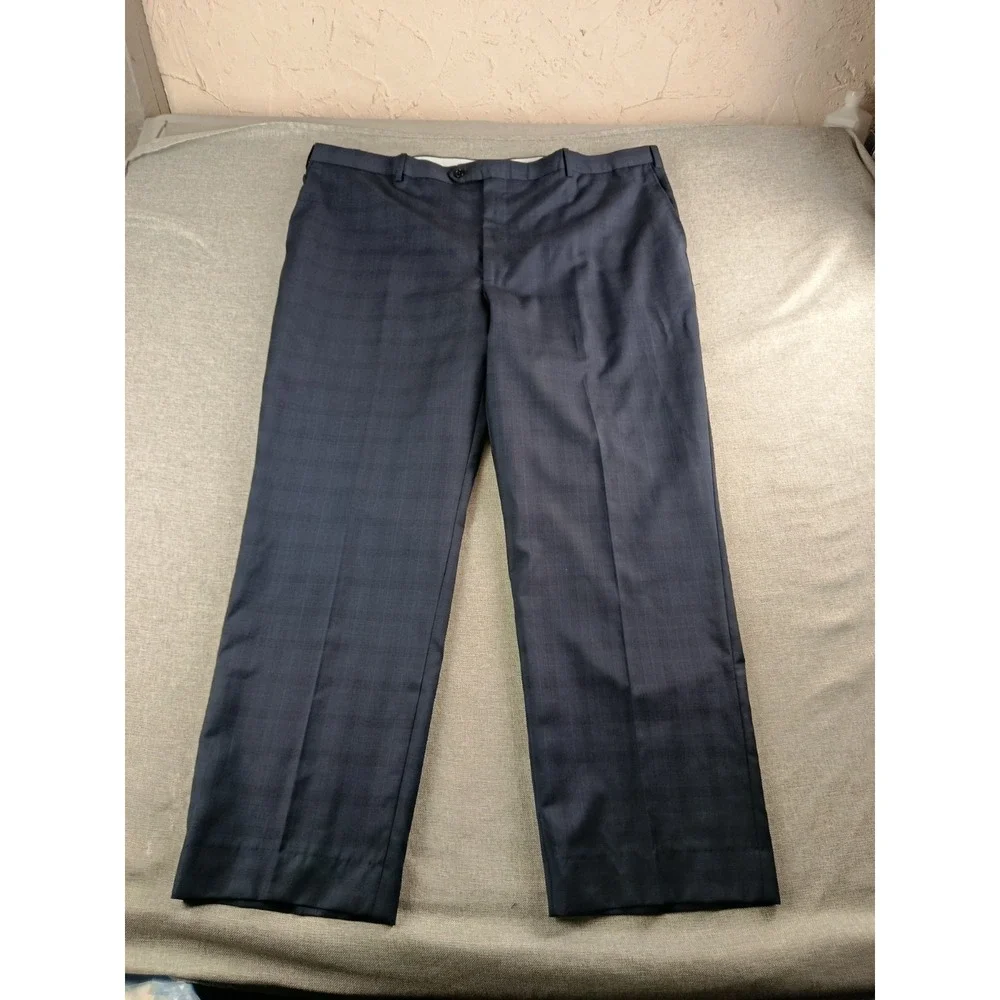 Ermenegildo Zegna Teaveller Saks Fifth Avenue Suit Men 52 Glen Plaid Pants 46X31